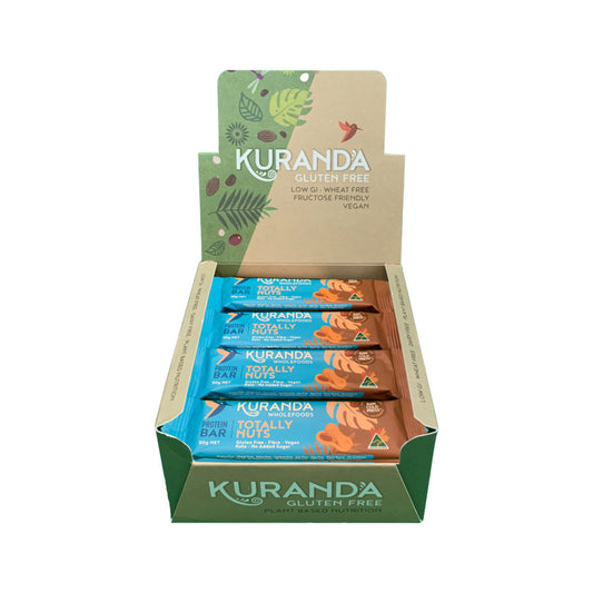 Kuranda Wholefoods Gluten Free Protein Bars Totally Nuts 50g(Pack of 16) - Cutprice Online