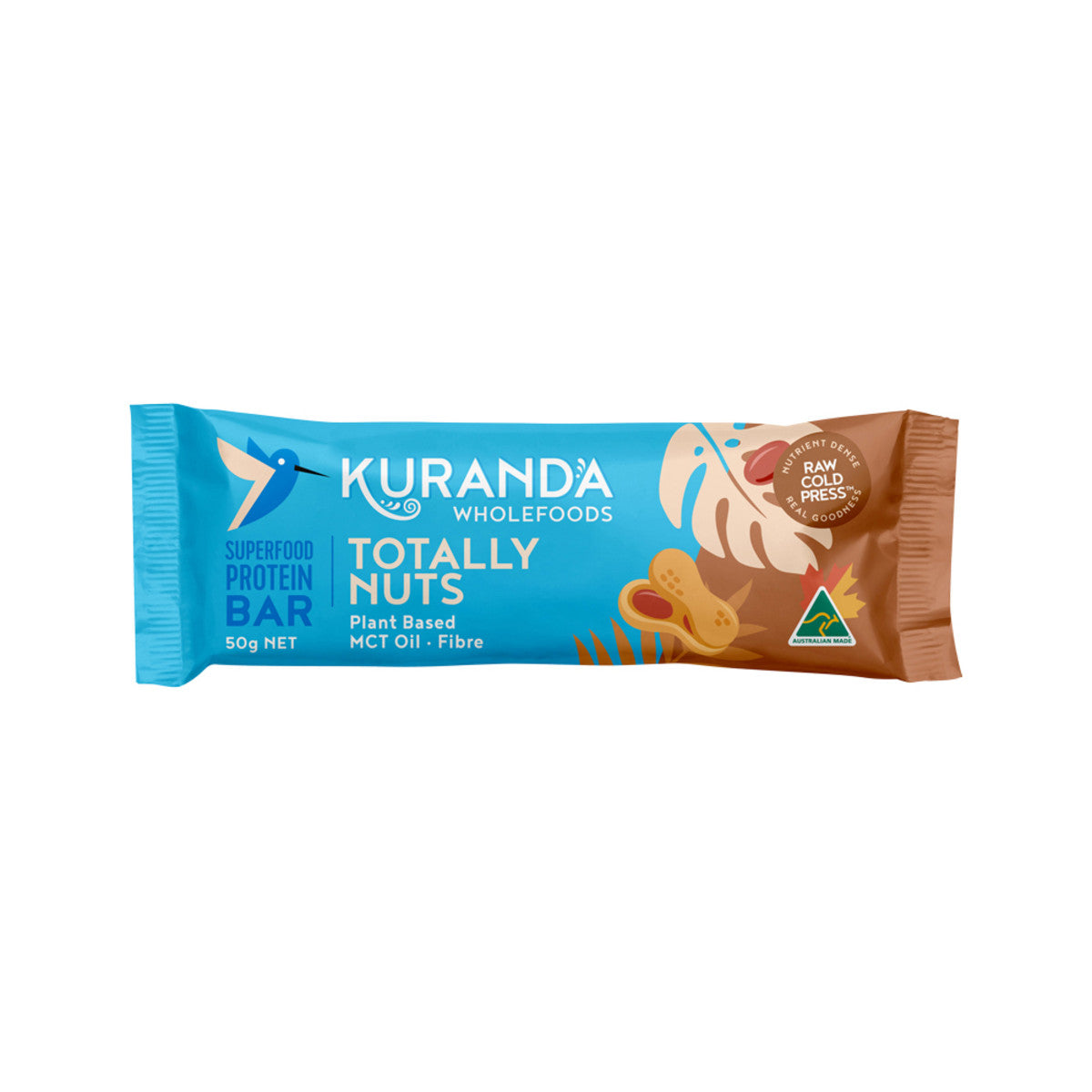 Kuranda Wholefoods Gluten Free Protein Bars Totally Nuts 50g(Pack of 16) - Cutprice Online