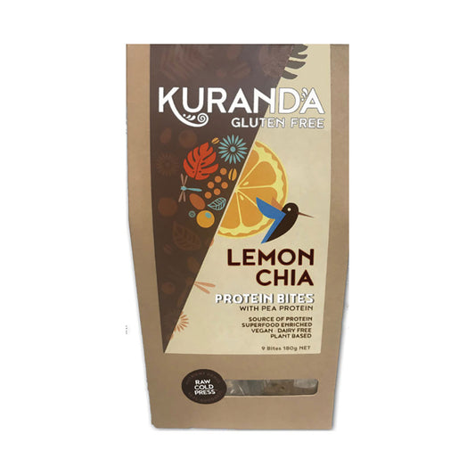 Kuranda Wholefoods Gluten Free Protein Bites Lemon Chia 20g x 9 Pack - Cutprice Online