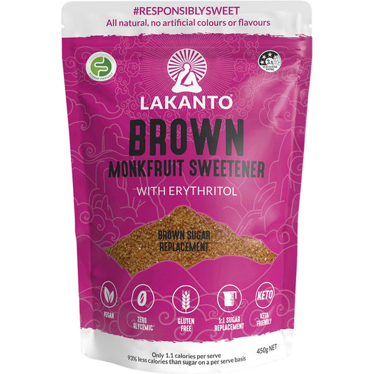 Lakanto Brown Monkfruit Sweetener Brown Sugar Replacement 450g - Cutprice Online