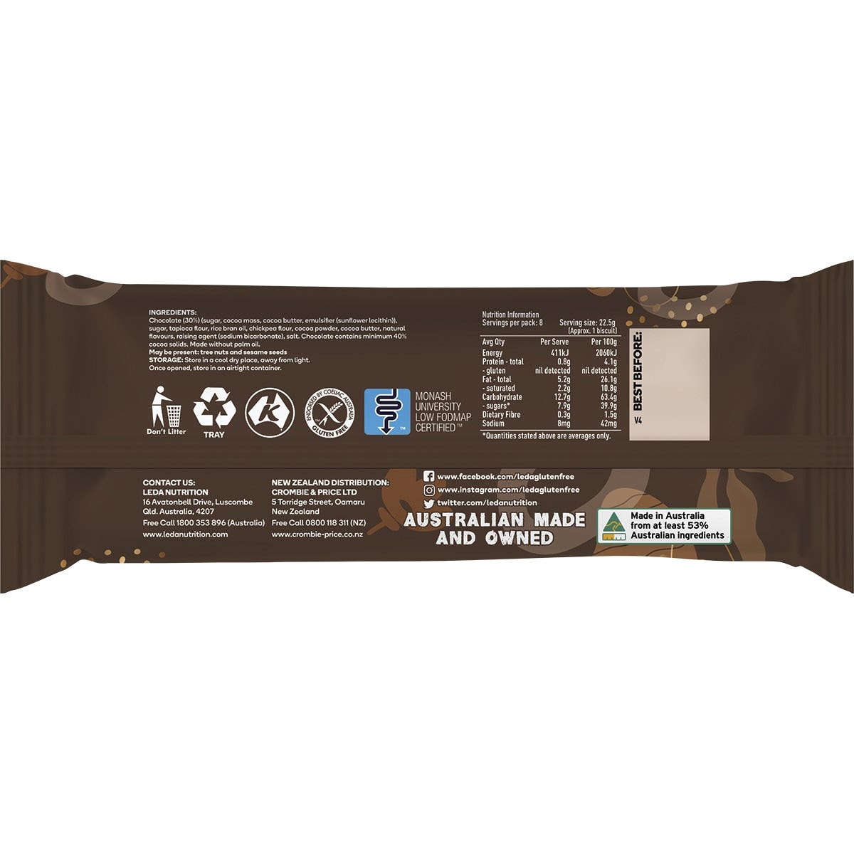 Leda Choculence Biscuit 180g (Pack of 12) - Cutprice Online