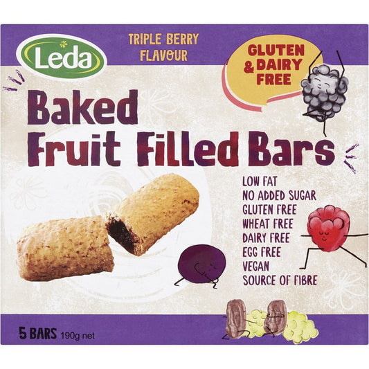 Leda Triple Berry Multi Pack 5pk 190g (Pack of 6) - Cutprice Online