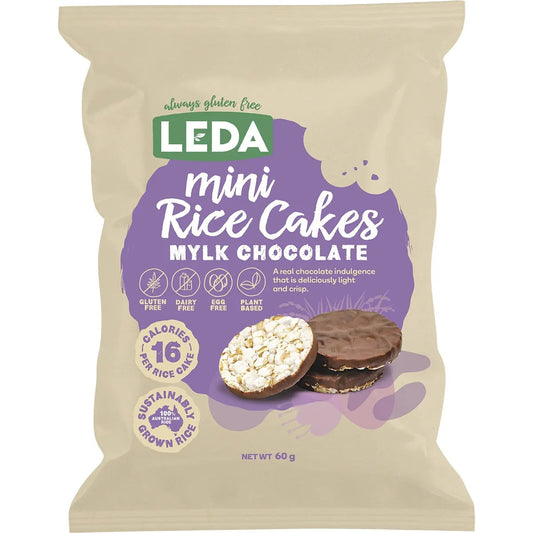 Leda MINI RICE CAKES Mylk Chocolate 6x60g LEDA