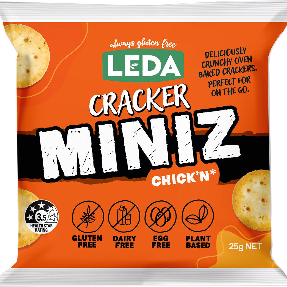 LEDA Cracker Miniz Chick'n Multipack 6x150g - Cutprice Online