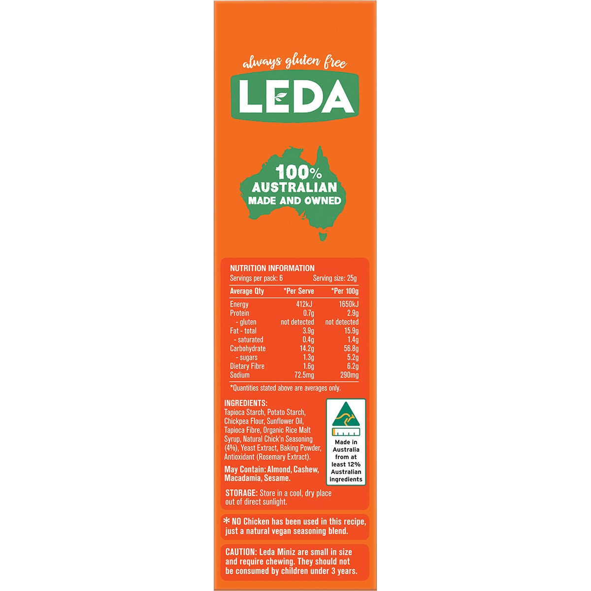 LEDA Cracker Miniz Chick'n Multipack 6x150g - Cutprice Online