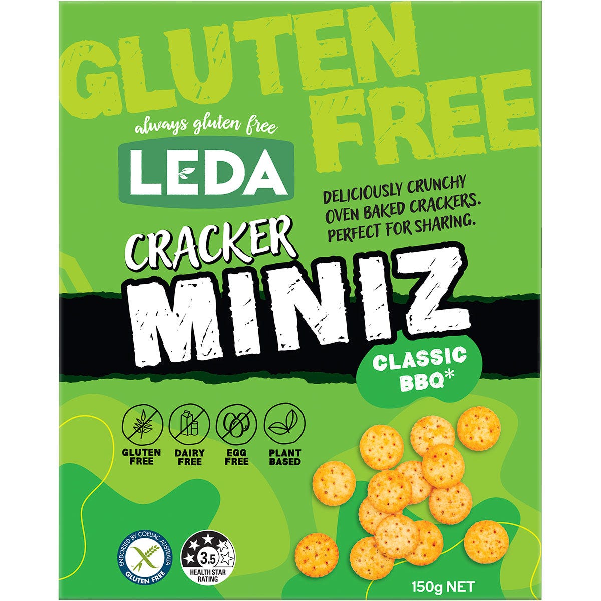 LEDA Cracker Miniz Classic BBQ 6x150g - Cutprice Online