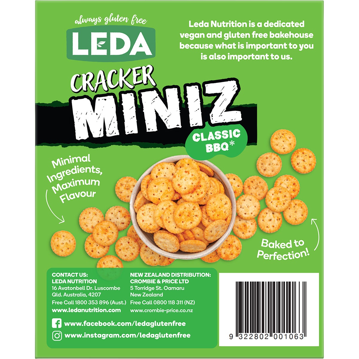LEDA Cracker Miniz Classic BBQ 6x150g - Cutprice Online