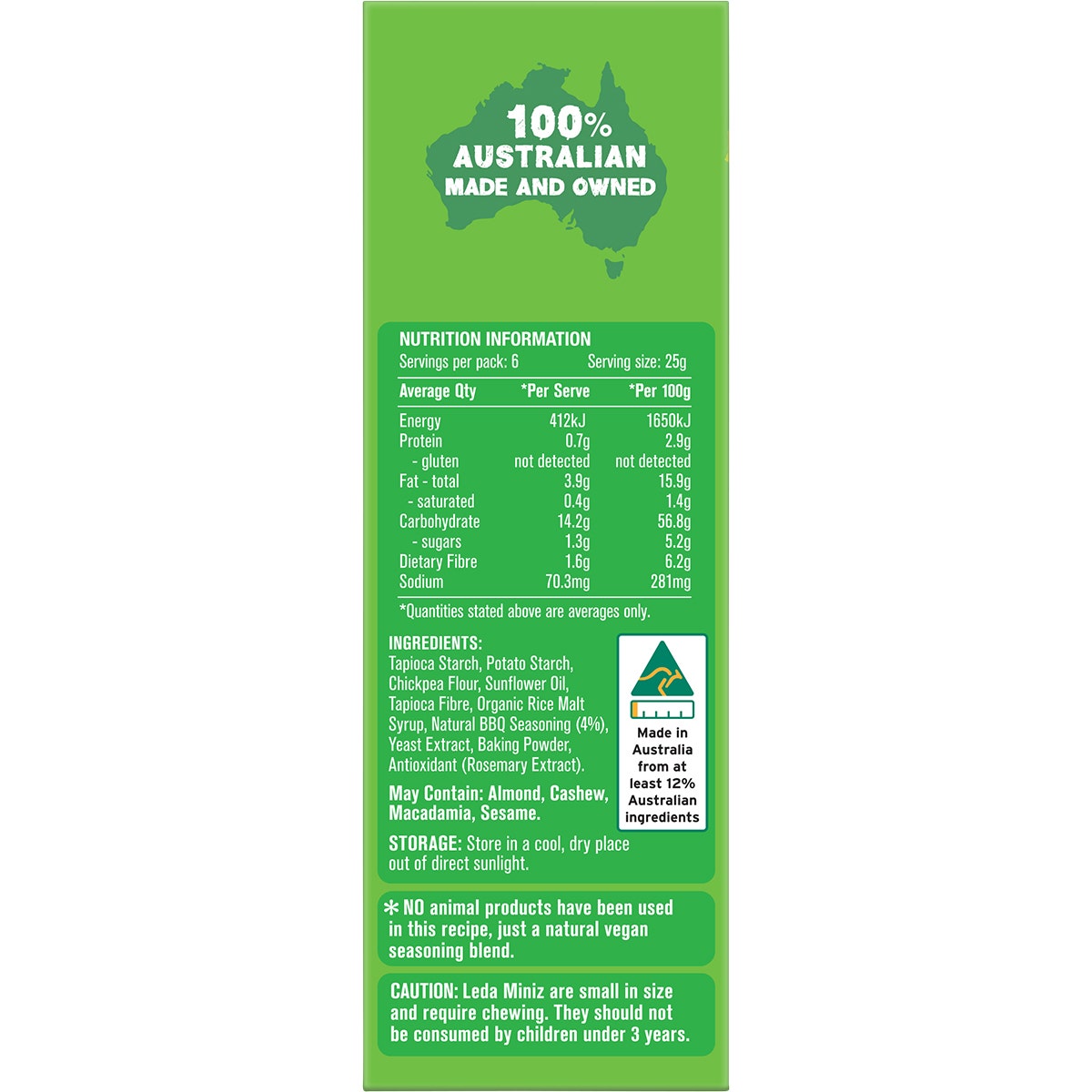 LEDA Cracker Miniz Classic BBQ 6x150g - Cutprice Online