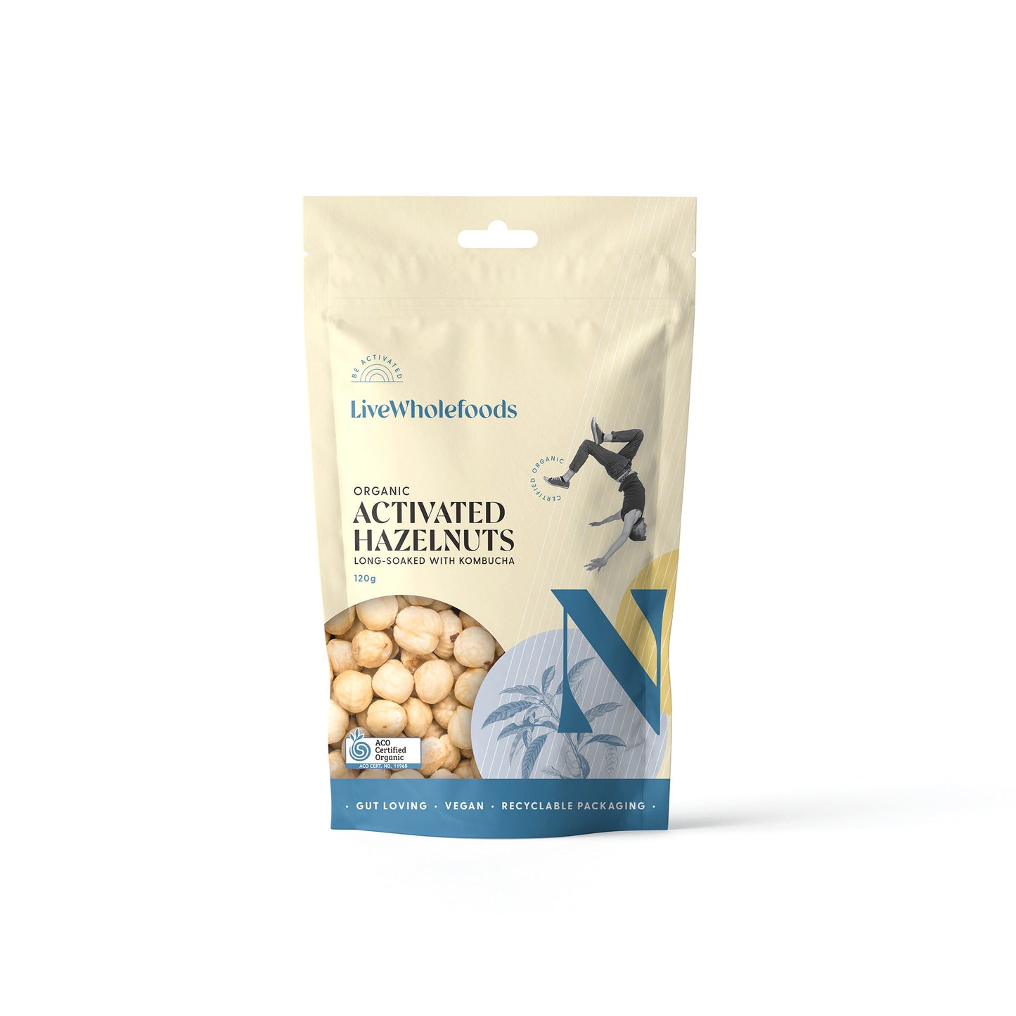 Live Wholefoods Organic Activated Hazelnuts 120g