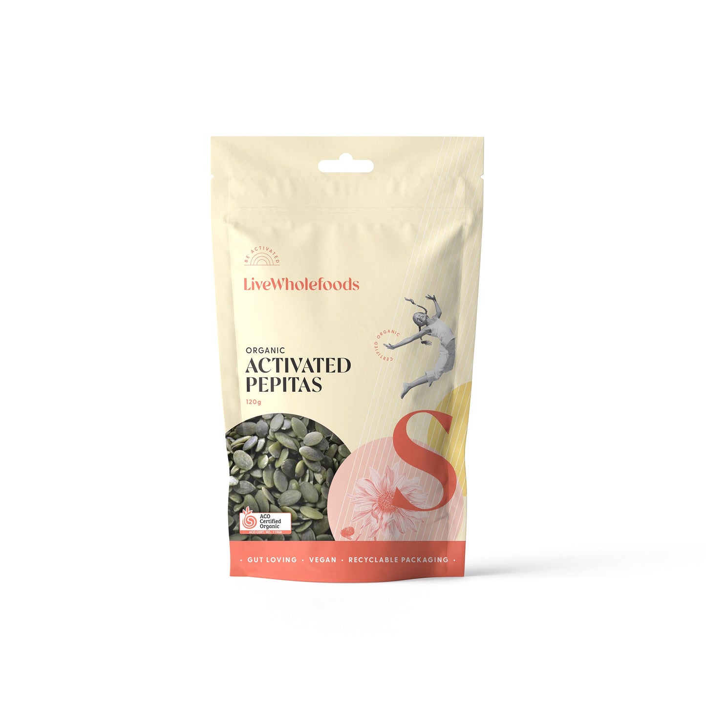 Live Wholefoods Organic Activated Pepitas 120g