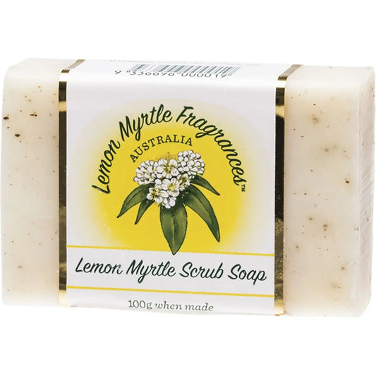 Lemon Myrtle Fragrances Soap Mixed - Plain & Exfoliant 100g LEMON MYRTLE