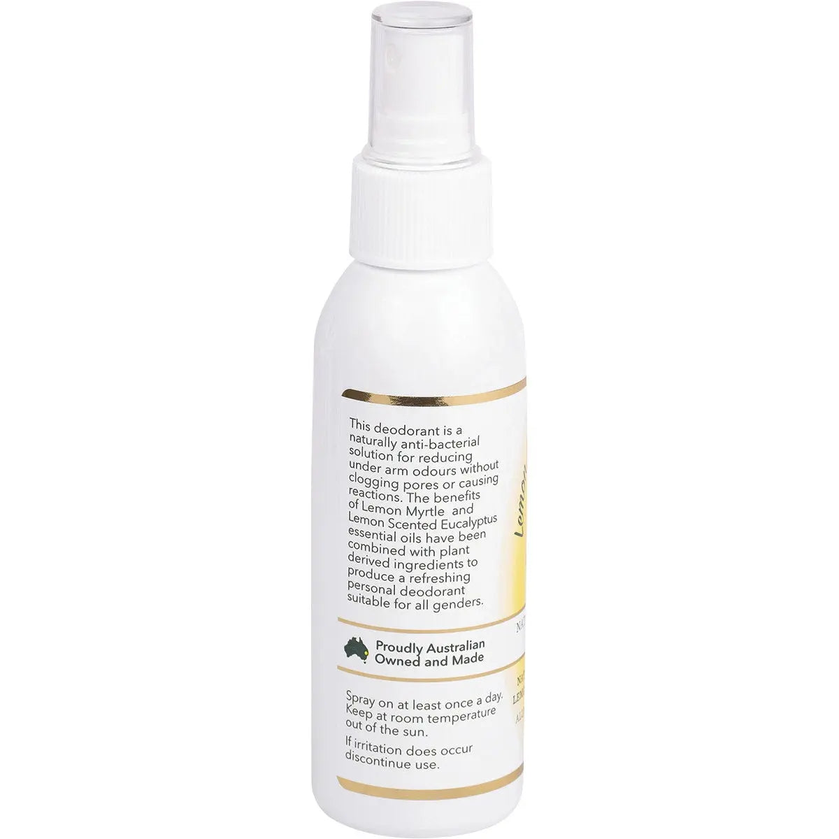 LEMON MYRTLE FRAGRANCES Deodorant Aluminium Free 125ml LEMON MYRTLE