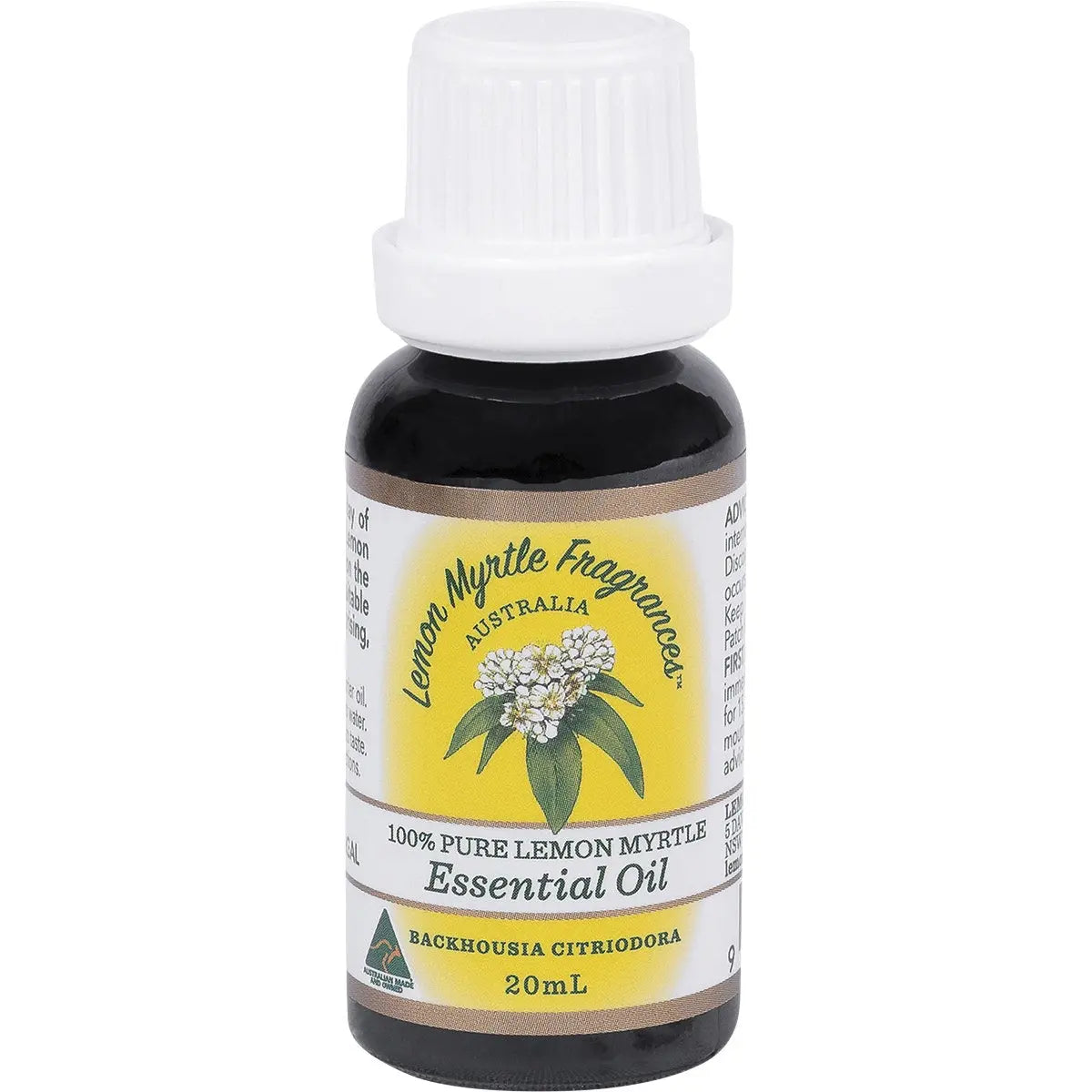 LEMON MYRTLE FRAGRANCES Essential Oil (100%) 20ml LEMON MYRTLE