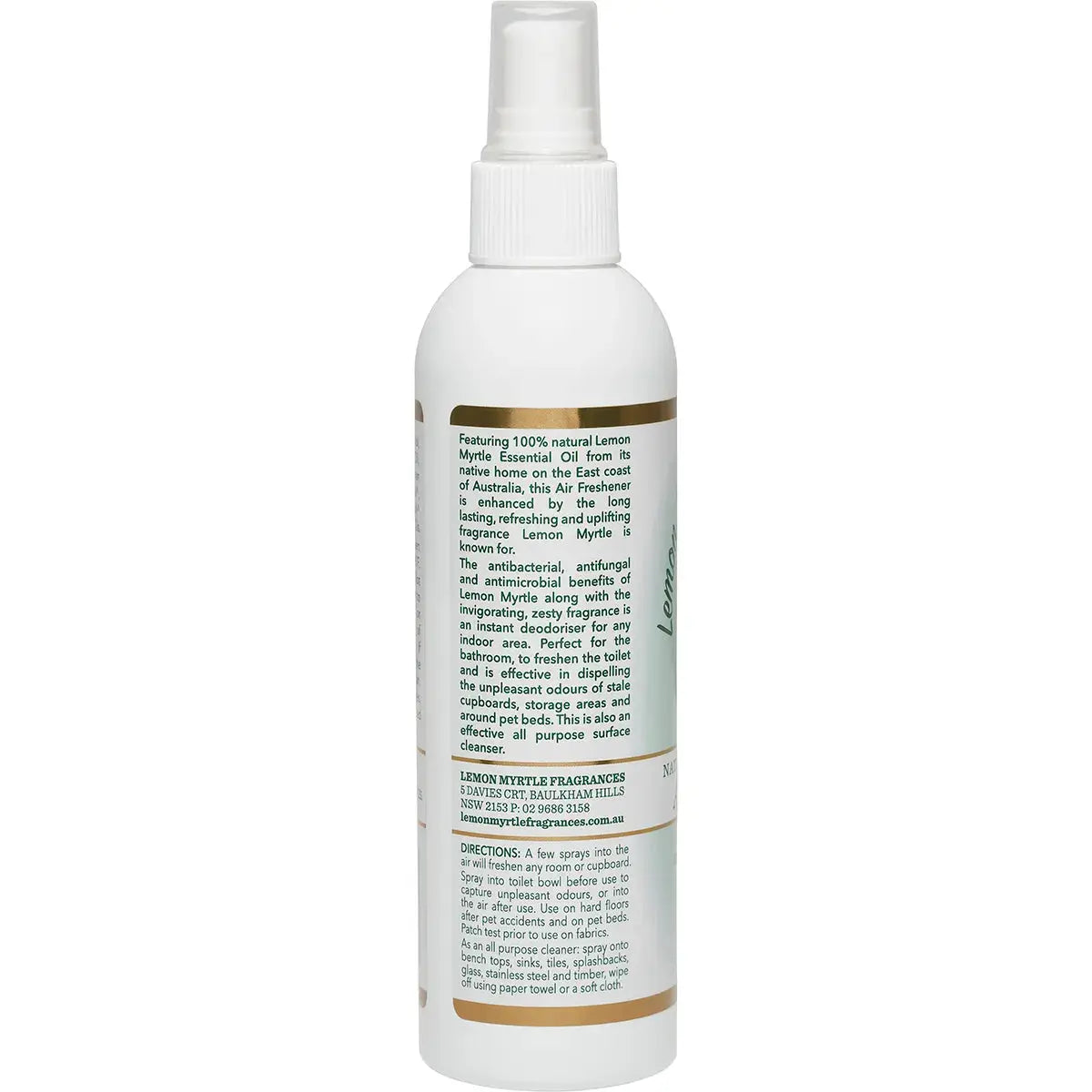 Lemon Myrtle Fragrances Air Freshener 250ml LEMON MYRTLE