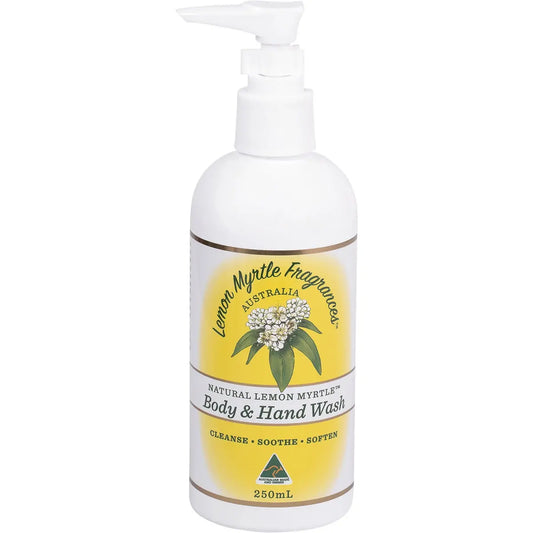 LEMON MYRTLE FRAGRANCES Hand & Body Wash 250ml LEMON MYRTLE
