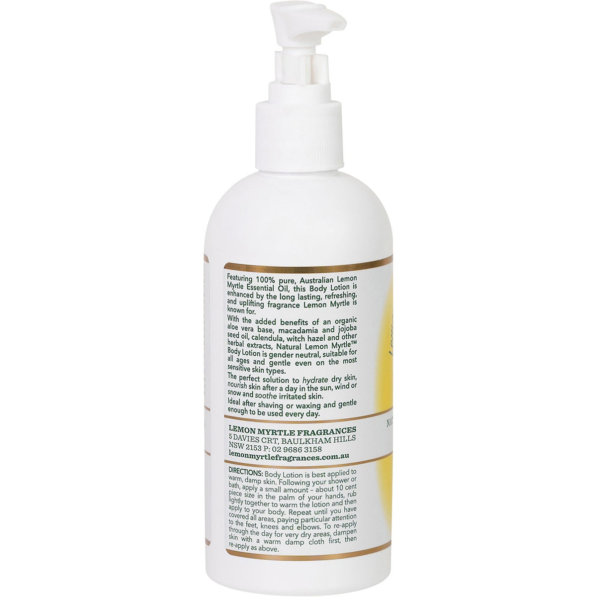 LEMON MYRTLE FRAGRANCES Body Lotion 250ml - Cutprice Online