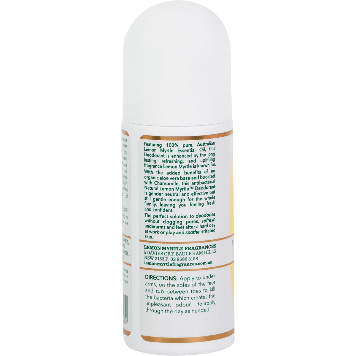 LEMON MYRTLE FRAGRANCES Deodorant 75ml - Cutprice Online