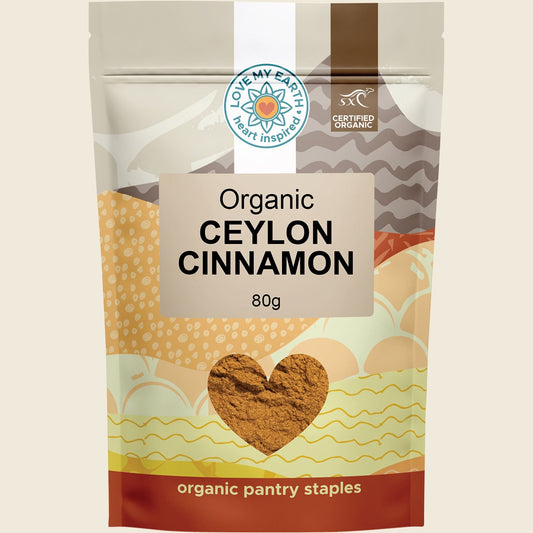 Love My Earth Organic Ceylon Cinnamon 80g