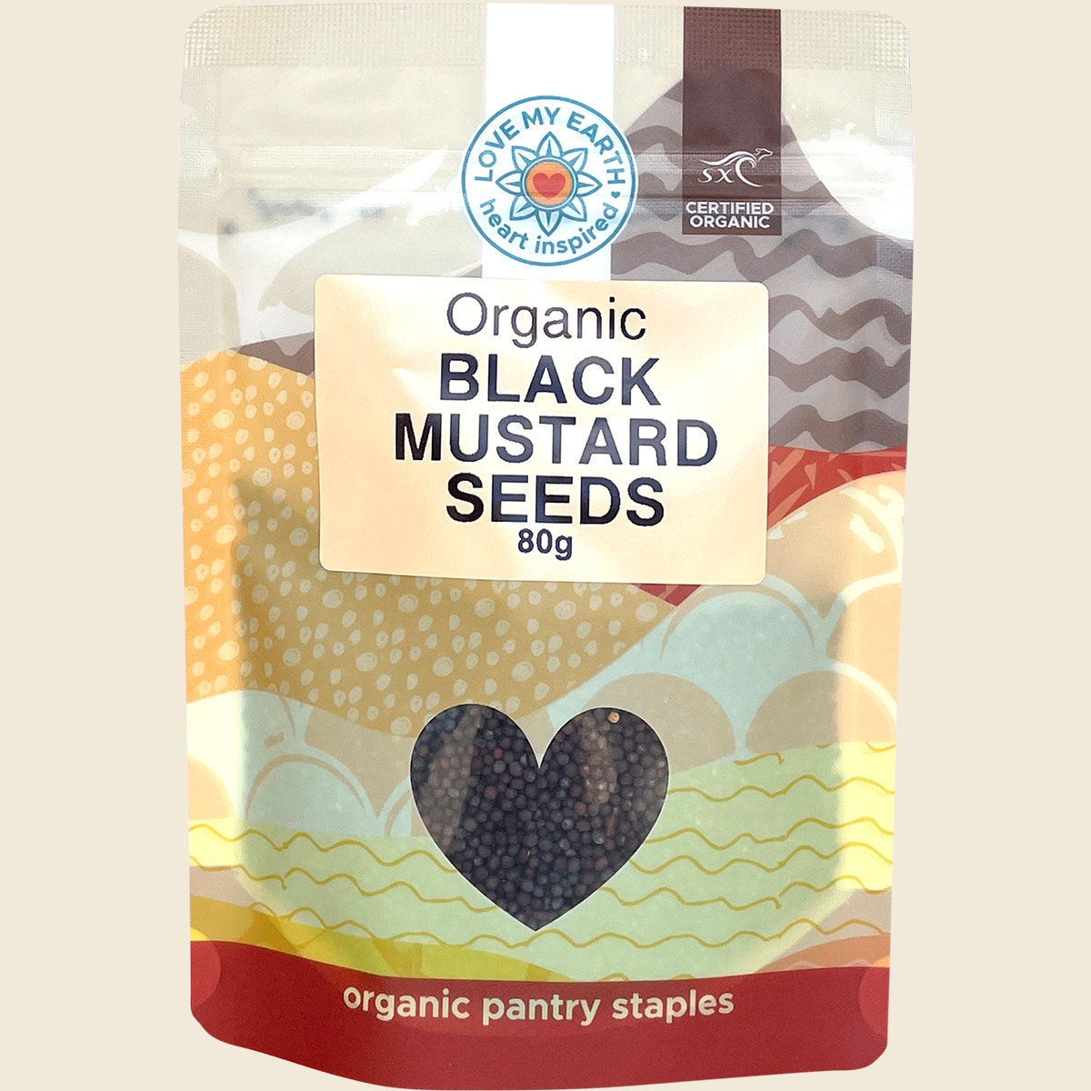 Love My Earth Organic Black Mustard Seeds 80g