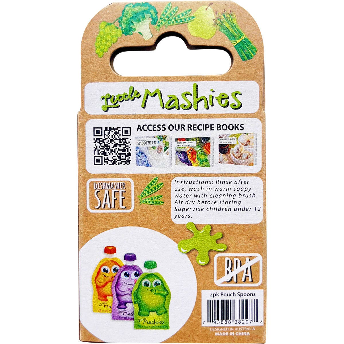 Little Mashies Universal Pouch Spoons 2pk - Cutprice Online
