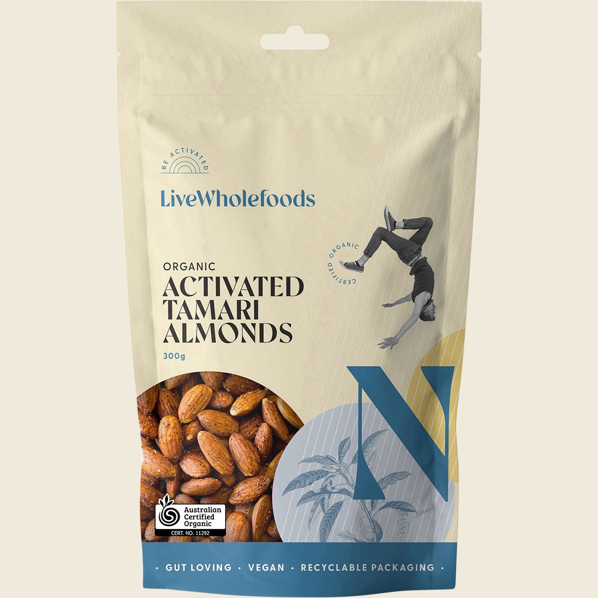 Live Wholefoods Org Activated Tamari Almonds 300g