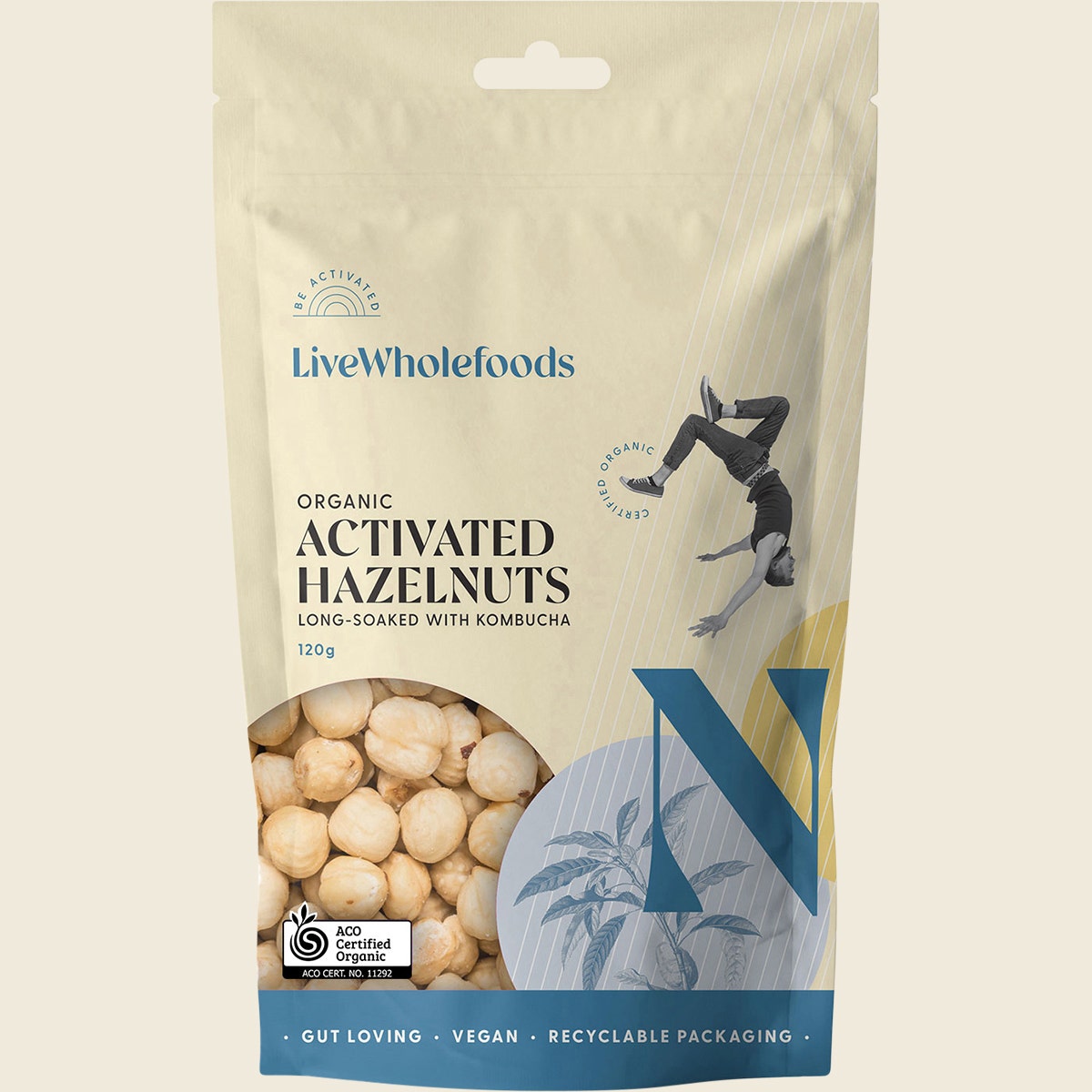 Live Wholefoods Organic Activated Hazelnuts 120g