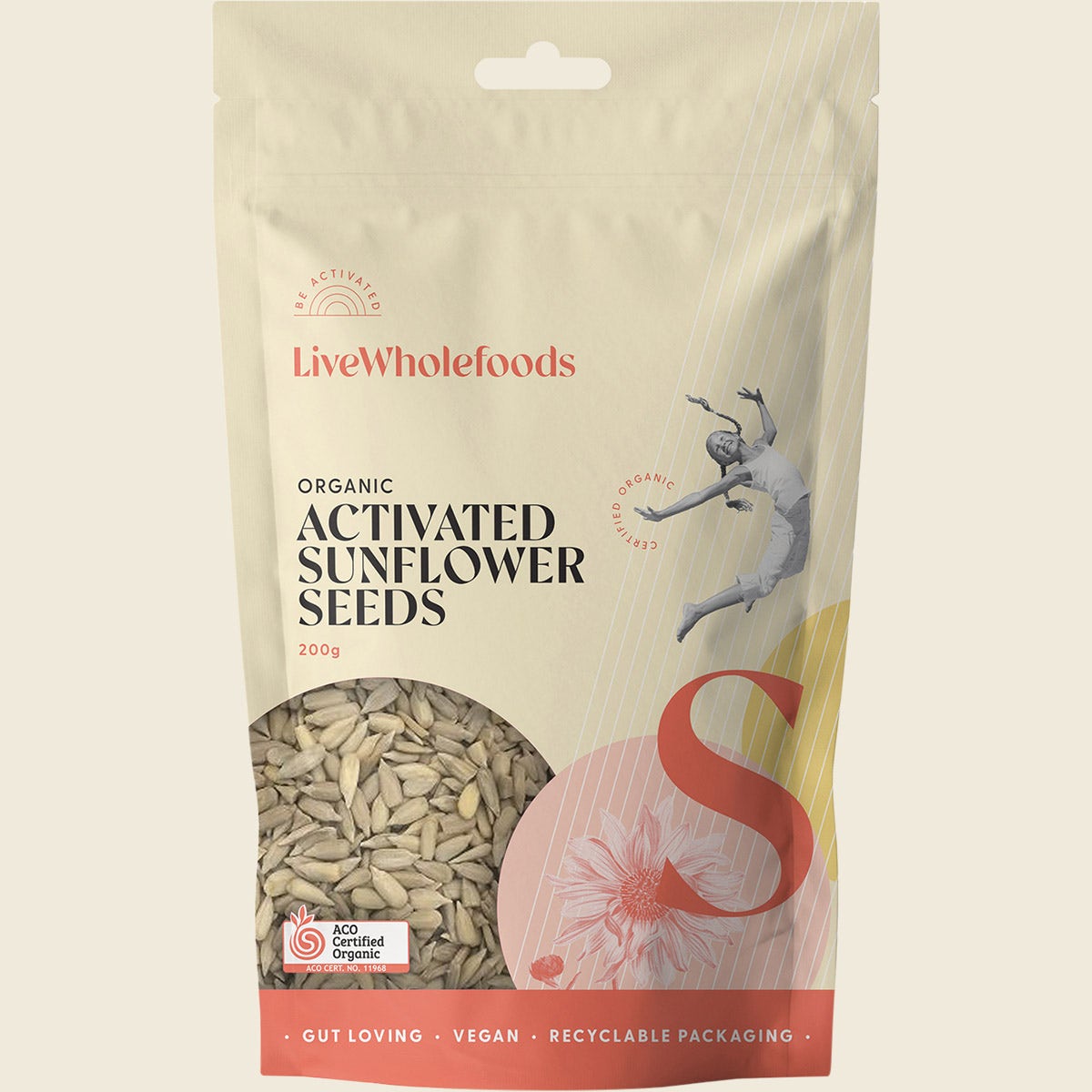Live Wholefoods Org Activated Sunflower Seeds 200g