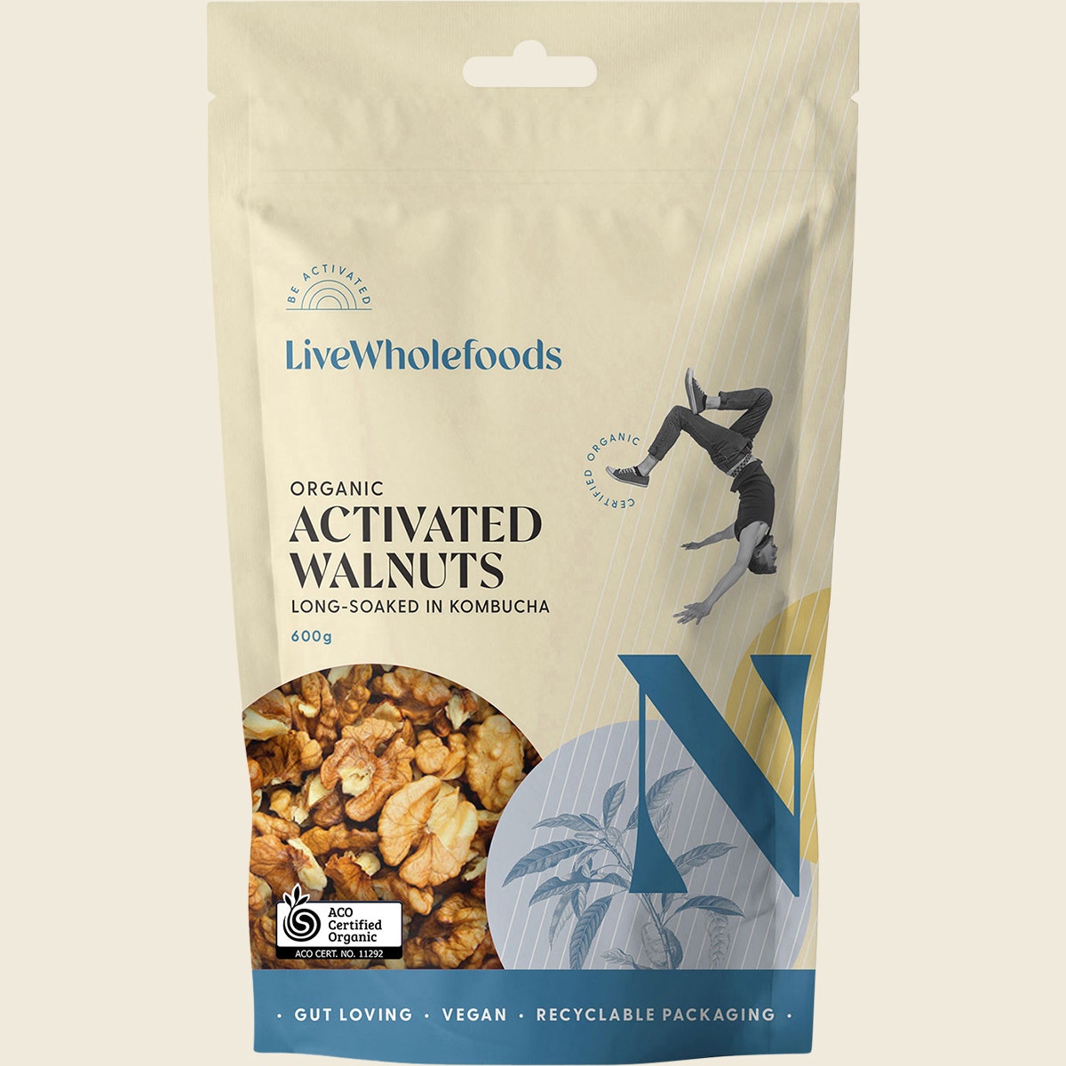 Live Wholefoods Organic Activated Walnuts 600g