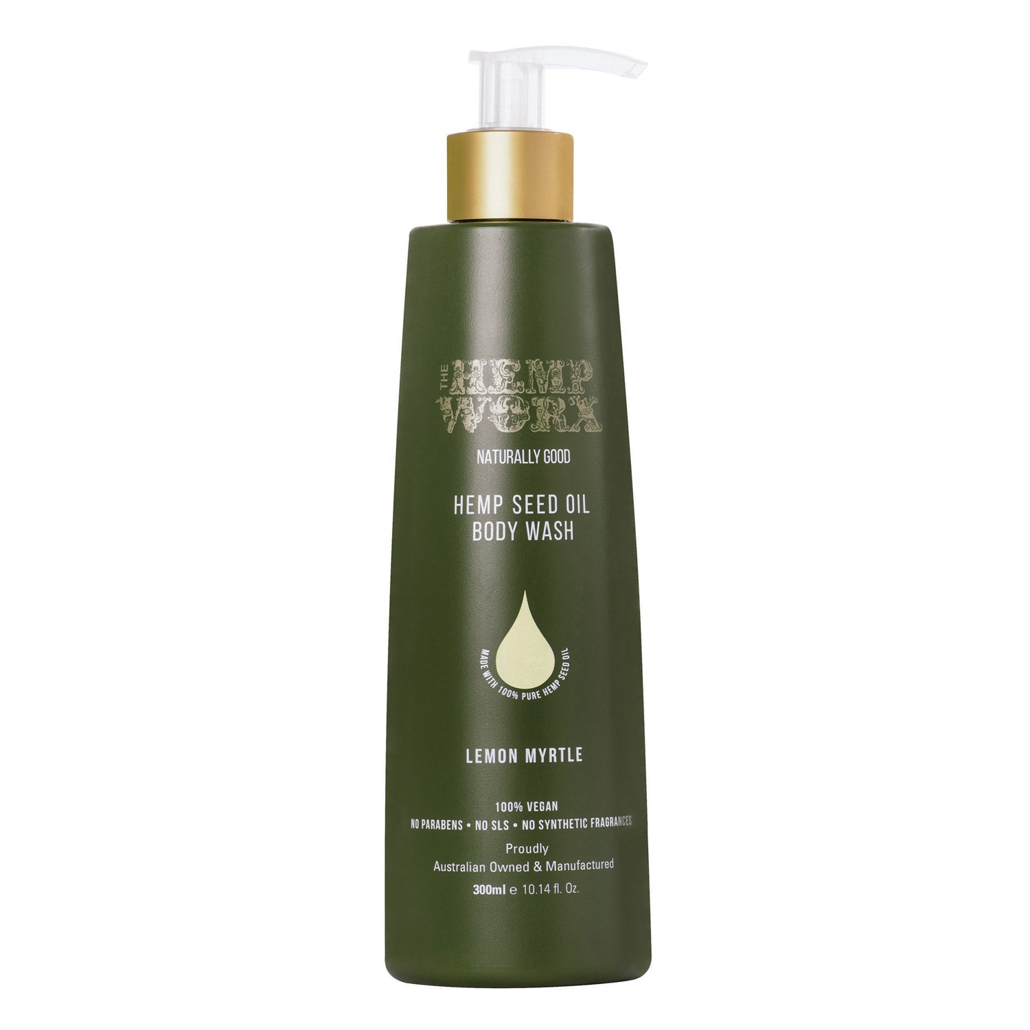 The Hemp Worx Lemon Myrtle Body Wash 300ml - Cutprice Online