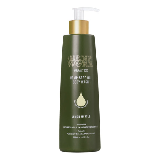 The Hemp Worx Lemon Myrtle Body Wash 300ml - Cutprice Online