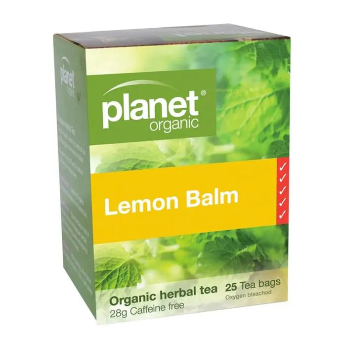 PLANET ORGANIC Herbal Tea Bags Lemon Balm 25 PLANET ORGANIC