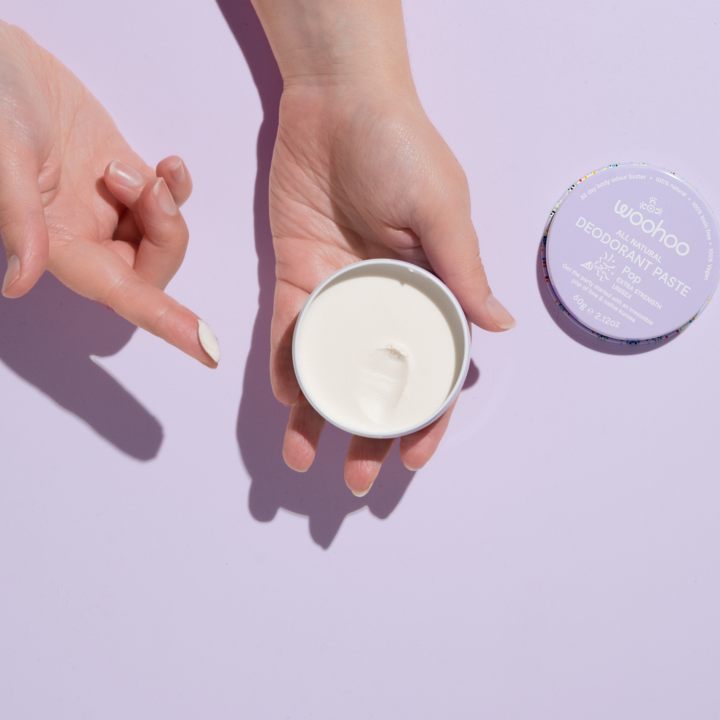 WOOHOO BODY Deodorant Paste Tin Pop Extra Strength 60g - Cutprice Online