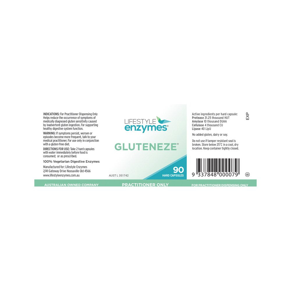 Lifestyle Enzymes Gluteneze 90c - Cutprice Online