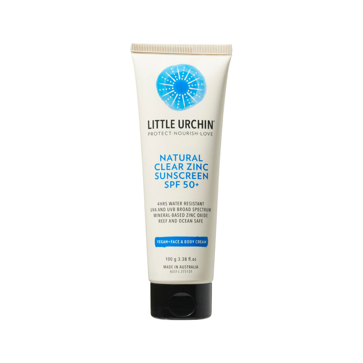 Little Urchin Natural Sunscreen Clear Zinc SPF 50+ 100g - Cutprice Online