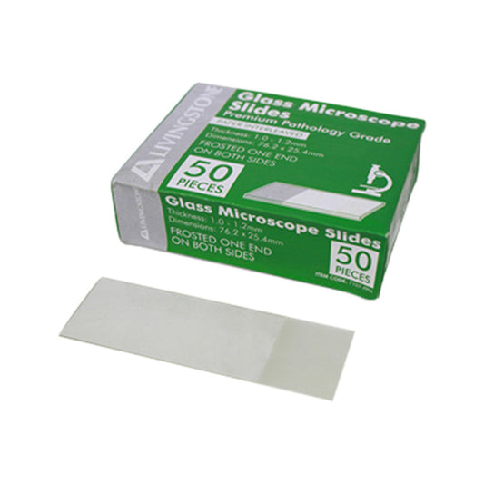 Livingstone Glass Slides Frosted x 50 Pack - Cutprice Online