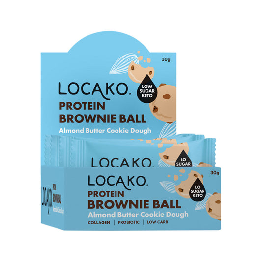 Locako Protein Brownie Ball Almond Butter Cookie Dough 30g(Pack of 10) - Cutprice Online