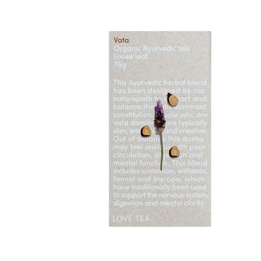 Love Tea Organic Ayurvedic Tea Vata Loose Leaf 75g - Cutprice Online