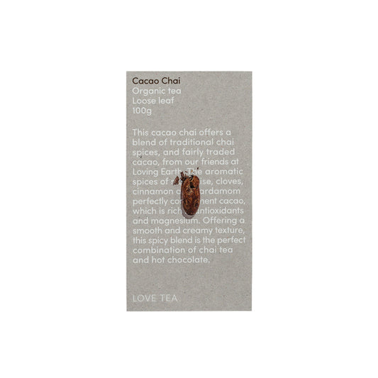 Love Tea Organic Cacao Chai Tea Loose Leaf 100g - Cutprice Online