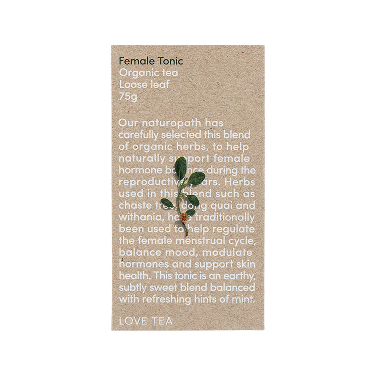 Love Tea Organic Female Tonic Tea Loose Leaf 75g - Cutprice Online