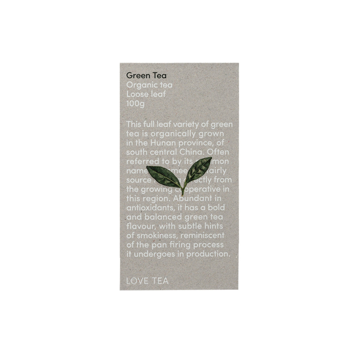 Love Tea Organic Green Tea Loose Leaf 100g - Cutprice Online