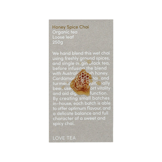 Love Tea Organic Honey Spice Chai Tea Loose Leaf 250g - Cutprice Online