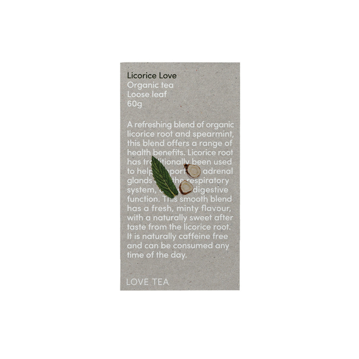 Love Tea Organic Licorice Love Loose Leaf 60g - Cutprice Online