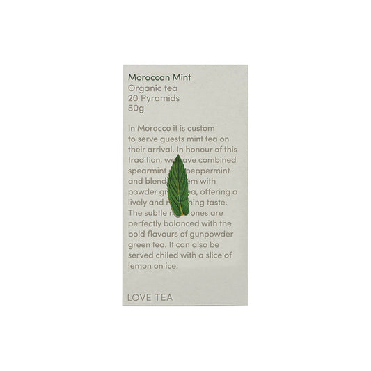 Love Tea Organic Moroccan Mint Tea x 20 Pyramids - Cutprice Online