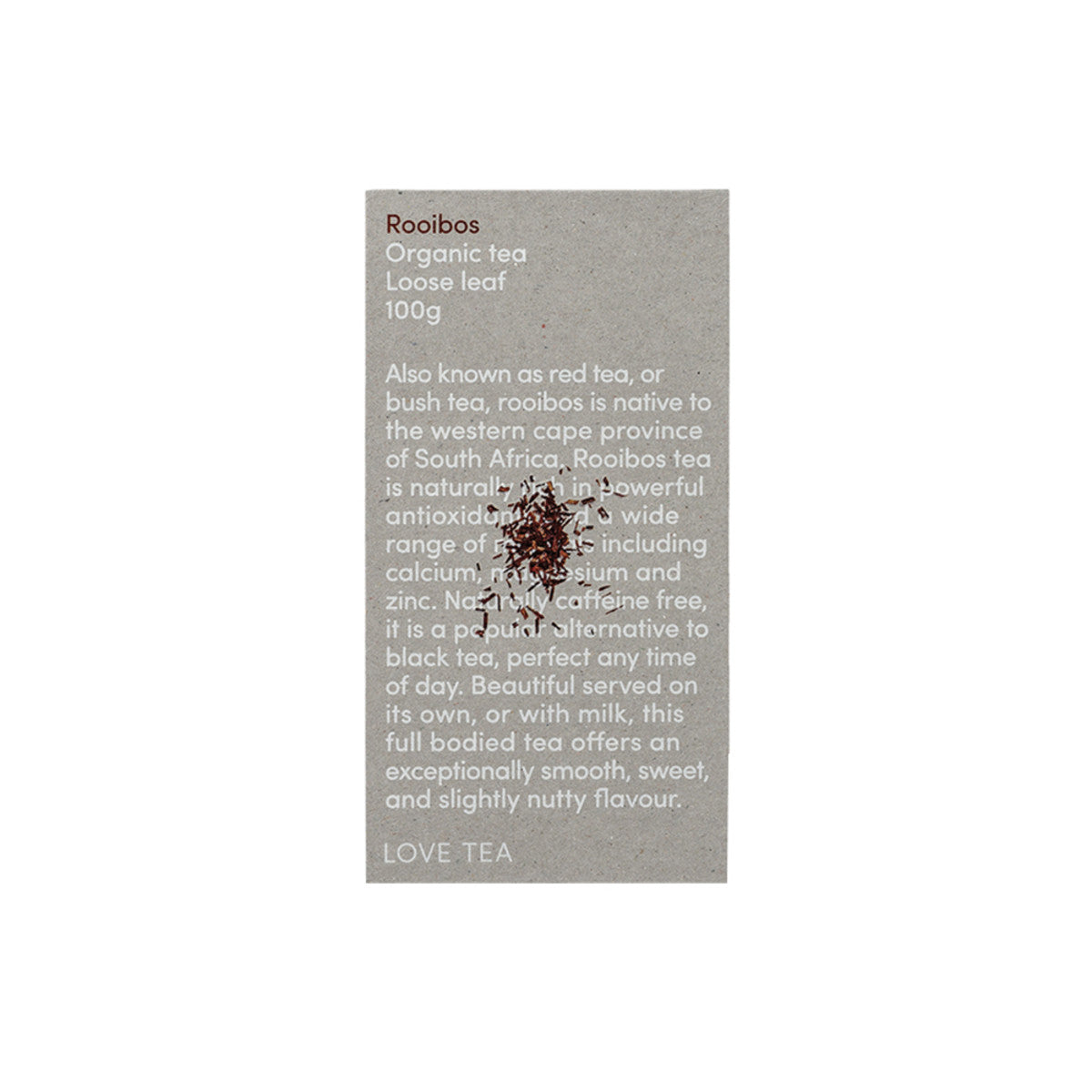 Love Tea Organic Rooibos Tea Loose Leaf 100g - Cutprice Online