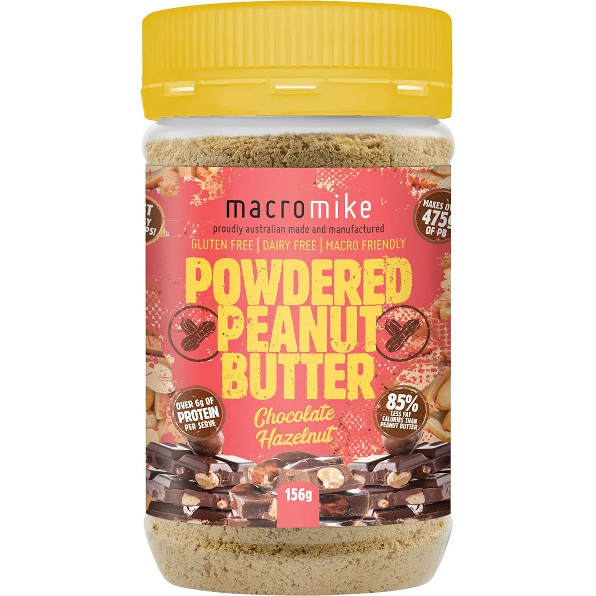 MACRO MIKE Powdered Peanut Butter Chocolate Hazelnut 156g MACRO MIKE