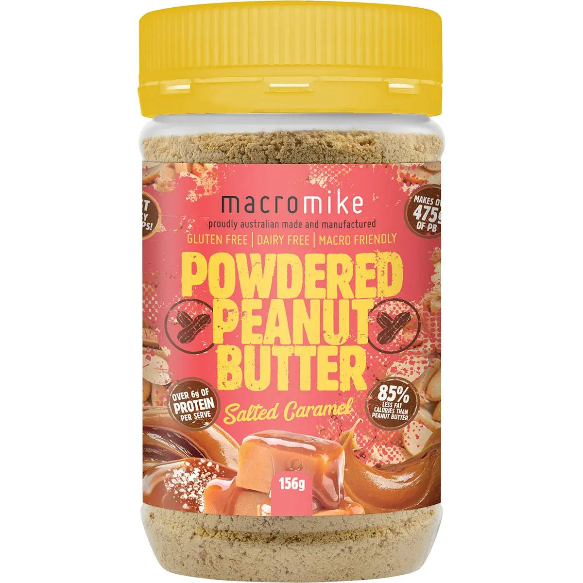 MACRO MIKE Powdered Peanut Butter Salted Caramel 150g MACRO MIKE