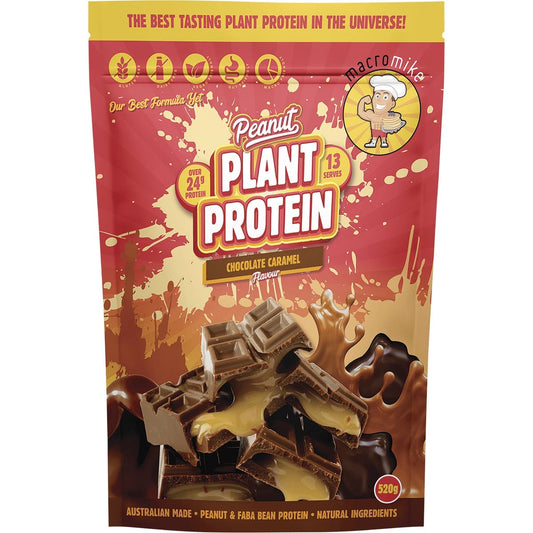 MACRO MIKE Peanut Plant Protein Chocolate Caramel 520g MACRO MIKE