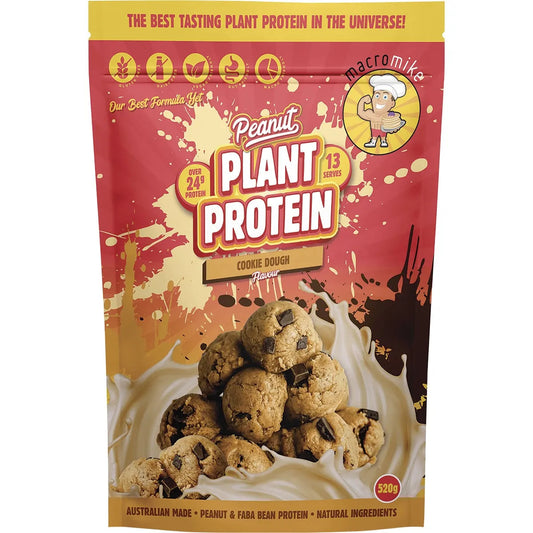 Macro Mike Peanut Plant Protein Cookie Dough 520g MACRO MIKE