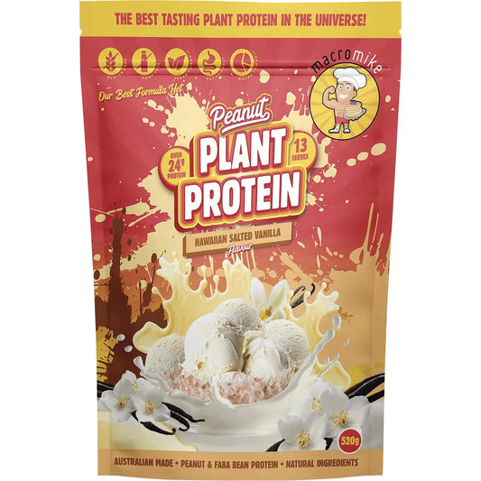 Macro Mike Peanut Plant Protein Hawaiian Salted Vanilla 520g MACRO MIKE