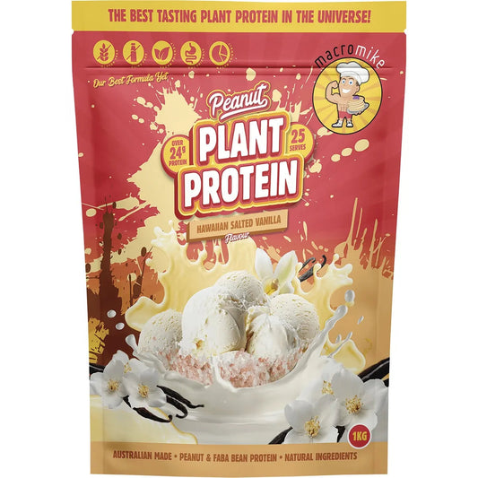 Macro Mike Peanut Plant Protein Hawaiian Salted Vanilla 1kg MACRO MIKE